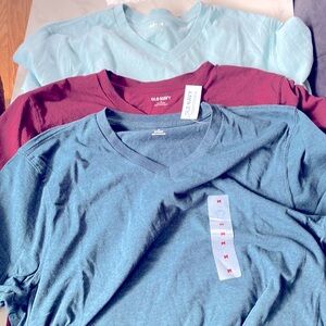 Three Old Navy t-shirts, v-neck